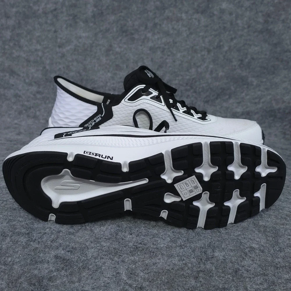 Skechers Mens Hands Free Slip-ins Go Run Consistent 2.0 size 13 White Black